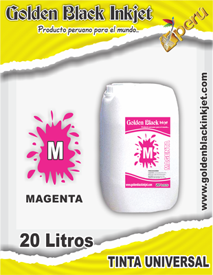 Galonera de 20 Litros de Tinta MAGENTA para Recarga de Cartuchos HP, Canon, Lexmark
